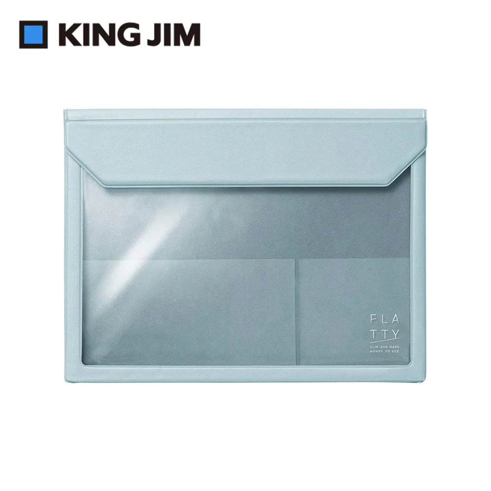 【KING JIM】5364 FLATTY 灰藍色 多用途收納袋(A5) 歷史價格詳細信息