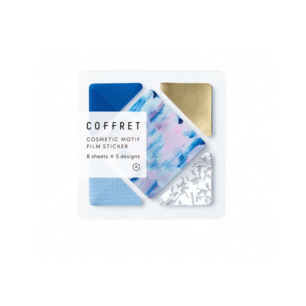 【KING JIM】HITOTOKI COFFRET 調色盤薄膜貼紙 方塊 地平線藍 歷史價格詳細信息