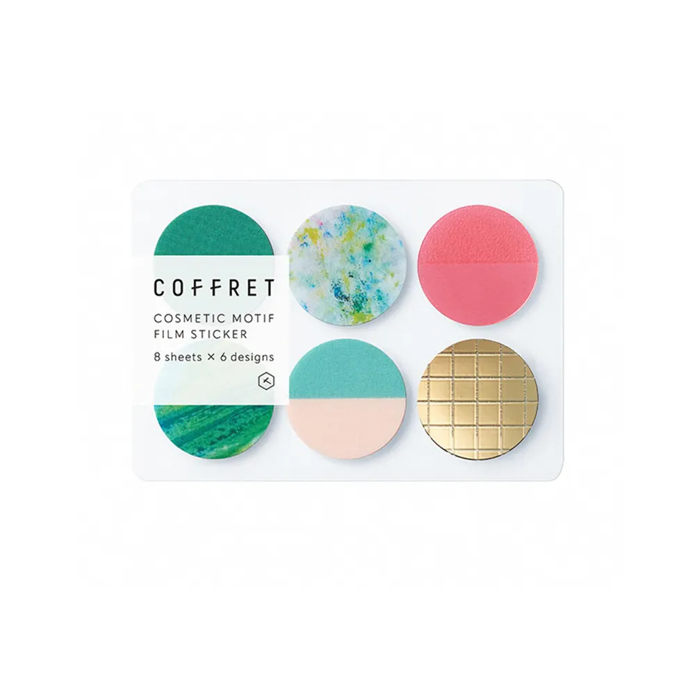 【KING JIM】HITOTOKI COFFRET 調色盤薄膜貼紙 方塊 地平線藍 歷史價格詳細信息