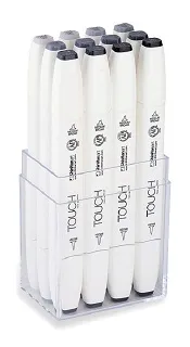 韓國 TOUCH SHINHAN 新韓 Touch Markers 雙頭 麥克筆 12色/冷灰色單色6支組 價格比較,價格查詢,歷史價格詳細信息