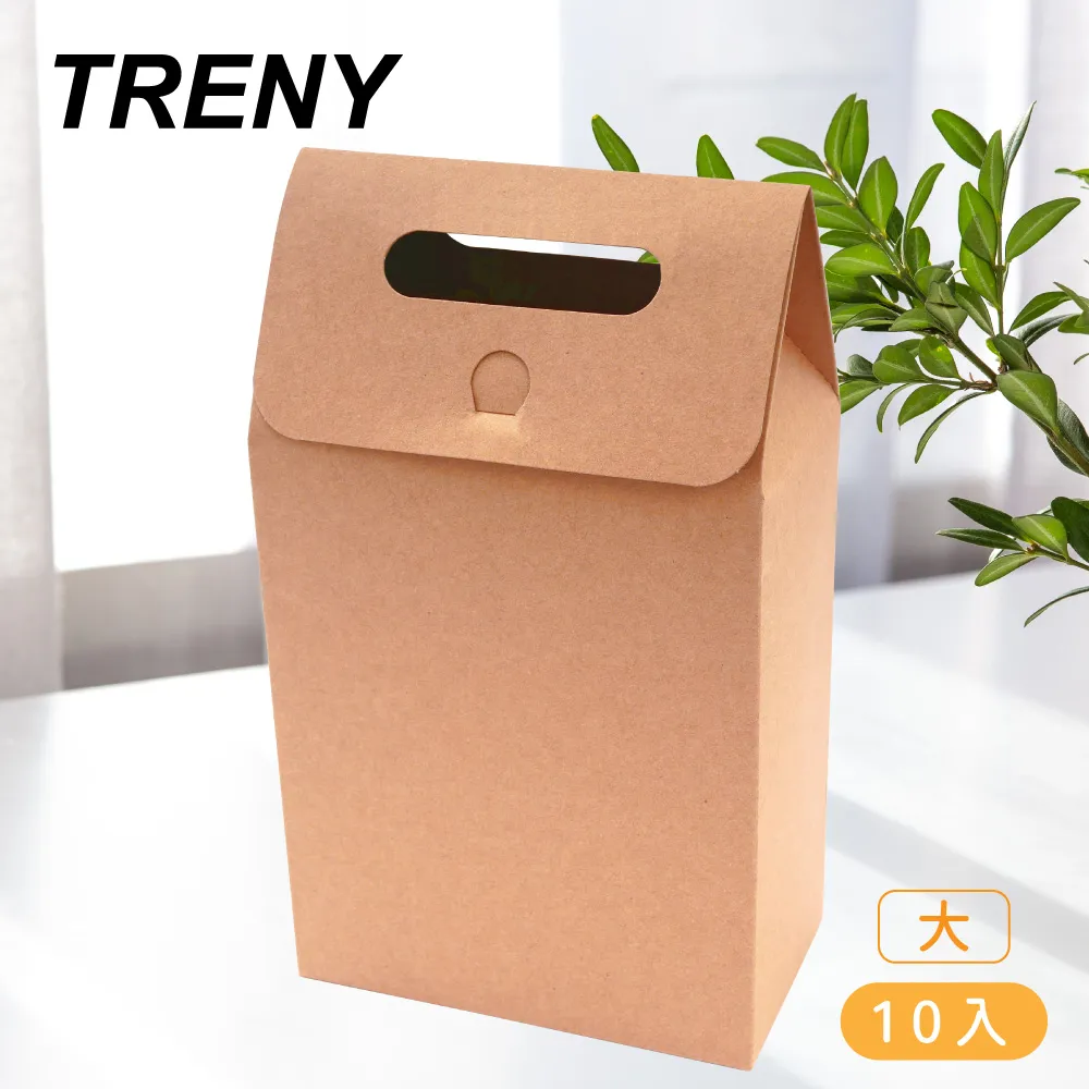 手提牛皮紙盒禮物袋-小10入 歷史價格詳細信息