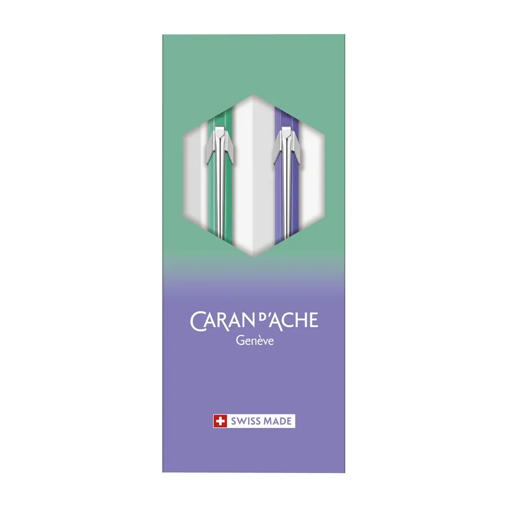 瑞士 CARAN D’ACHE卡達 849/844 亞洲秋冬特別 Borealis北極光對筆 原子筆/0.5MM自動鉛筆 歷史價格詳細信息