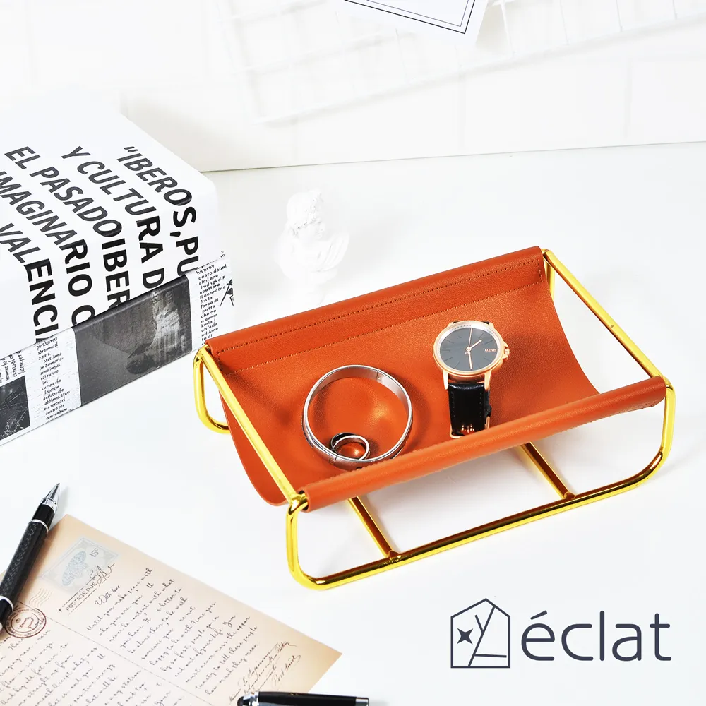 éclat 歐式輕奢皮革手提玻璃花瓶/桌面擺飾_2款任選 歷史價格詳細信息