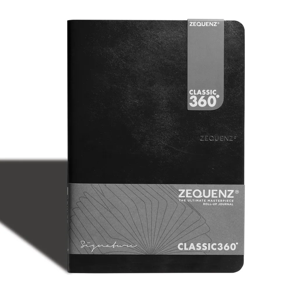 ZEQUENZ 360度輕量可摺疊捲曲筆記本(黑色)(A5)(橫條內頁) 歷史價格詳細信息