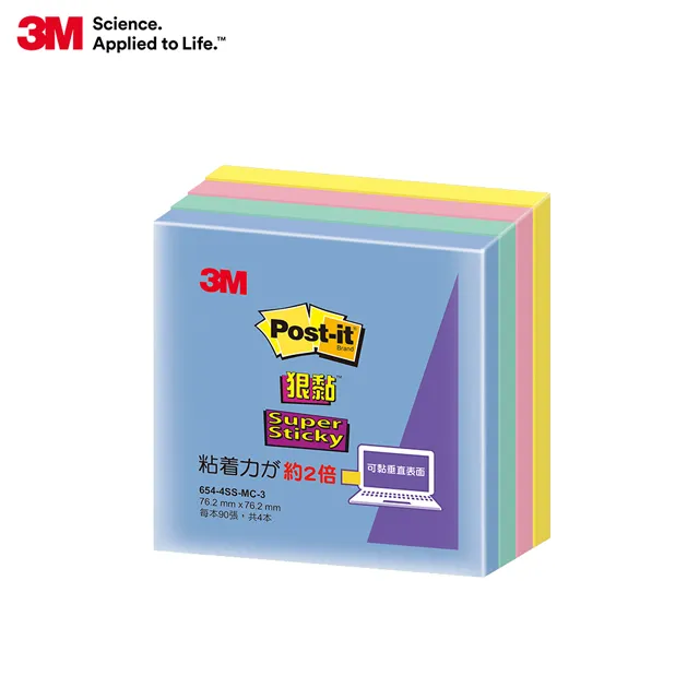 3M Post-it 利貼 狠黏便條紙 40週年紀念版紙磚(隨機出貨) 654-4SS 歷史價格詳細信息
