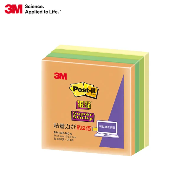 3M Post-it 利貼 狠黏便條紙 40週年紀念版紙磚(隨機出貨) 654-4SS 歷史價格詳細信息