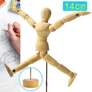 關節木偶人木頭人偶桌面擺件人體模型木質藝品小玩意木偶擺件 歷史價格詳細信息