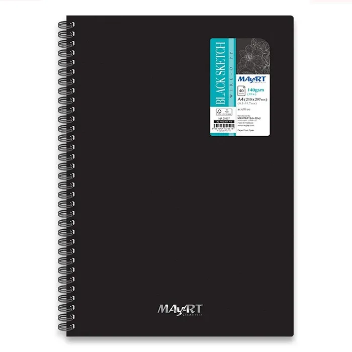 MAYART 美雅 A4 140g/m2 冷壓 西班牙黑畫本 40張入(3本) 歷史價格詳細信息