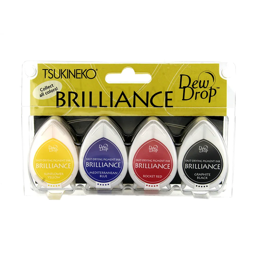 【Tsukineko】BD-404 亮彩水滴印台四色組-調色盤 歷史價格詳細信息