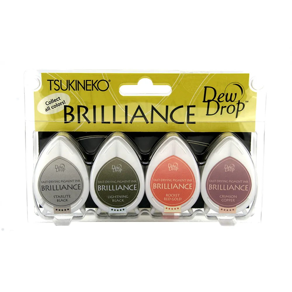 【Tsukineko】BD-404 亮彩水滴印台四色組-調色盤 歷史價格詳細信息