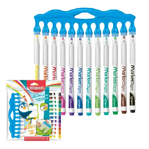 法國Maped-連蓋式兒童專用白板筆12色  兒童專用 白板筆 繪畫 兒童畫畫【台灣現貨】 歷史價格詳細信息