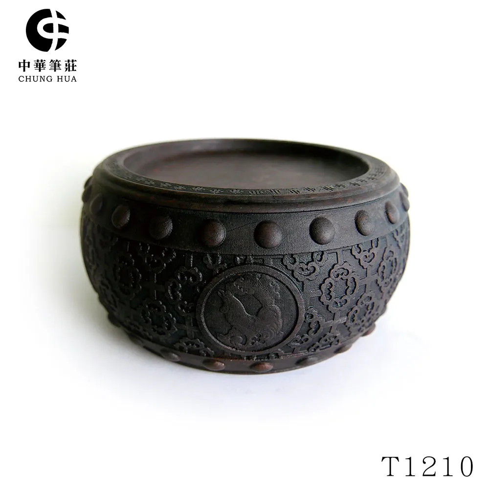 15cm 生肖鼓硯-鼠 石雕硯台／水盂筆洗 ◆肇慶端硯名硯 歷史價格詳細信息