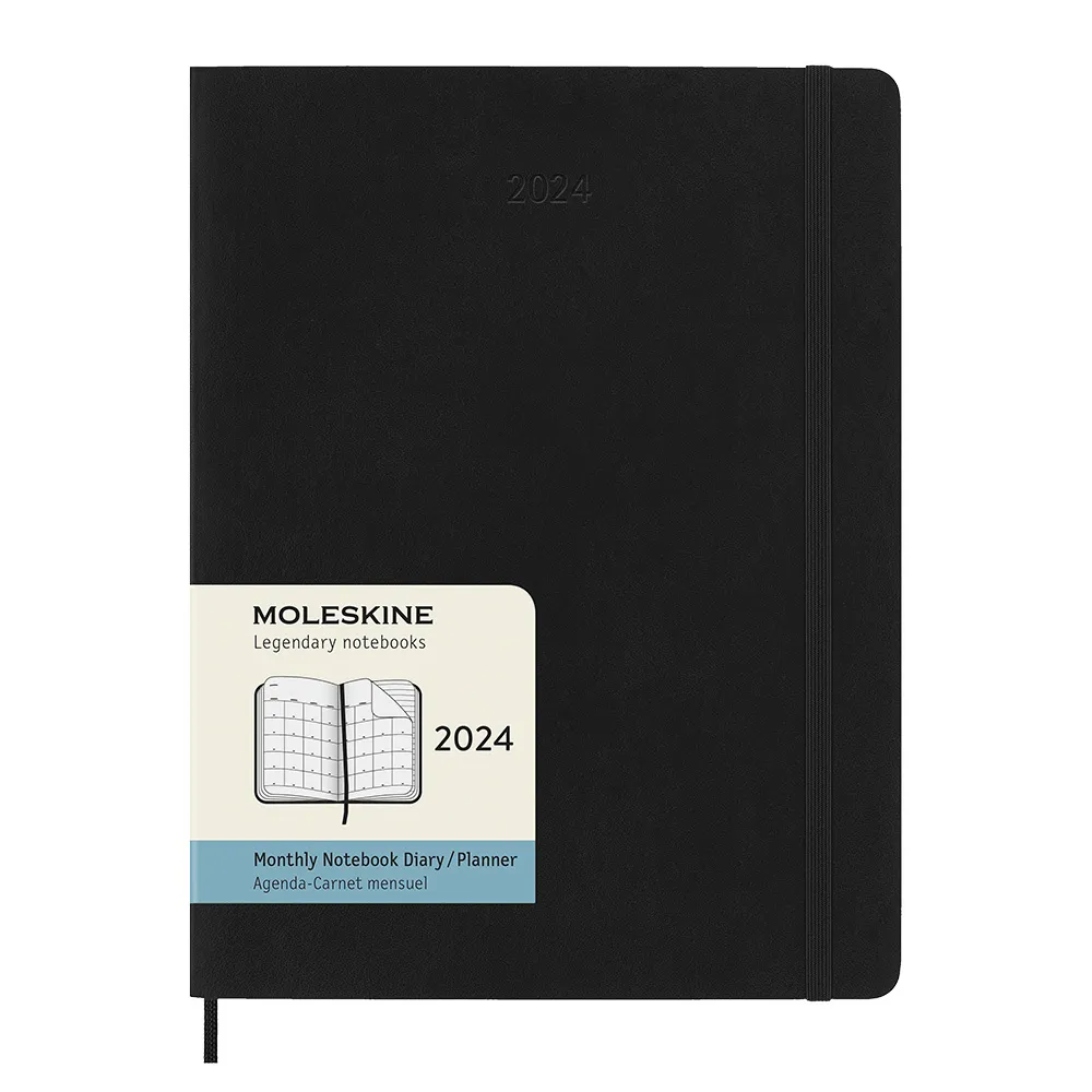 MOLESKINE 2024經典月間手帳12M軟皮 (L型)-黑 歷史價格詳細信息