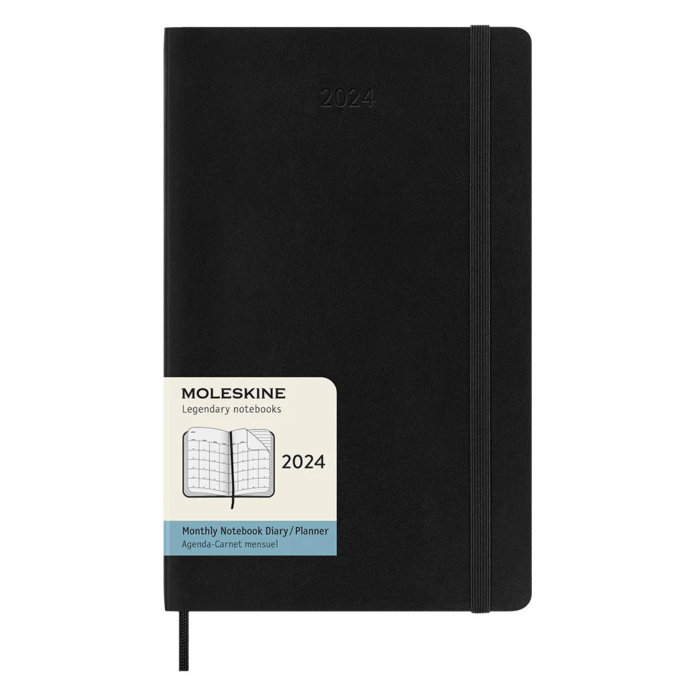 MOLESKINE 2024經典月間手帳12M軟皮 (L型)-黑 歷史價格詳細信息