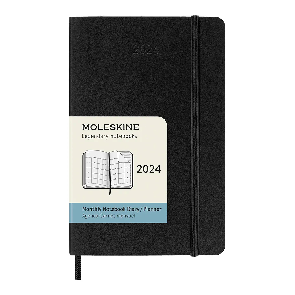MOLESKINE 2024經典月間手帳12M軟皮 (L型)-黑 歷史價格詳細信息