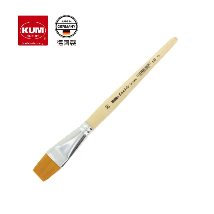 德國 KUM 庫姆 專賣店 School&Art 學生級合成纖維 水彩筆 平筆 4號 K53944 歷史價格詳細信息