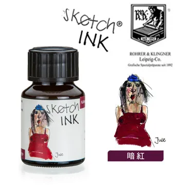 德國 Rohrer & Kingner《Sketch Ink 速寫墨水》Jule / 暗紅 / 50ml 歷史價格詳細信息