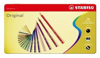 STABILO original細線高硬度色鉛筆鐵盒裝12色 *8773-6 歷史價格詳細信息