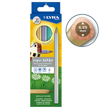 【德國LYRA】三角金屬彩色鉛筆(6色)  產地：德國 歷史價格詳細信息