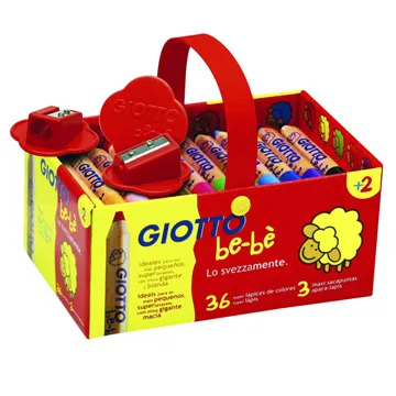 【義大利 GIOTTO】可洗式寶寶木質蠟筆10色(筆筒裝)   附贈原廠削筆器 歷史價格詳細信息
