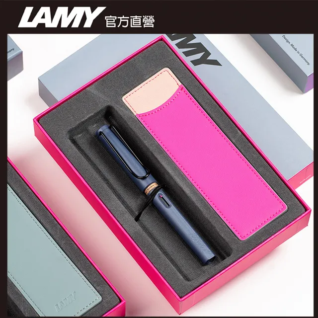 【雷雕免費刻字】LAMY  SAFARI 系列  獨家限量鋼筆(特別版湛藍皮革筆盒)–白黑 歷史價格詳細信息