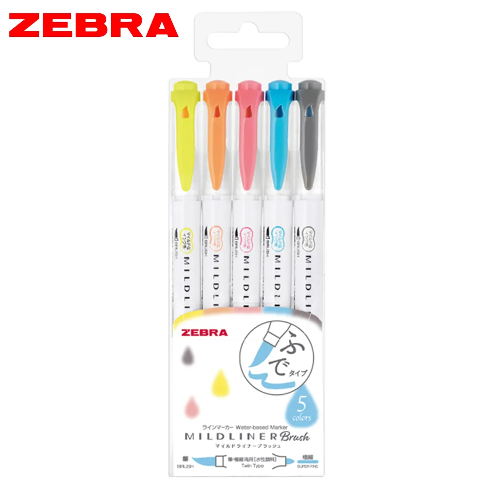 Zebra brush pen brush sign fine print P-WF from JAPAN [6ll] 歷史價格詳細信息