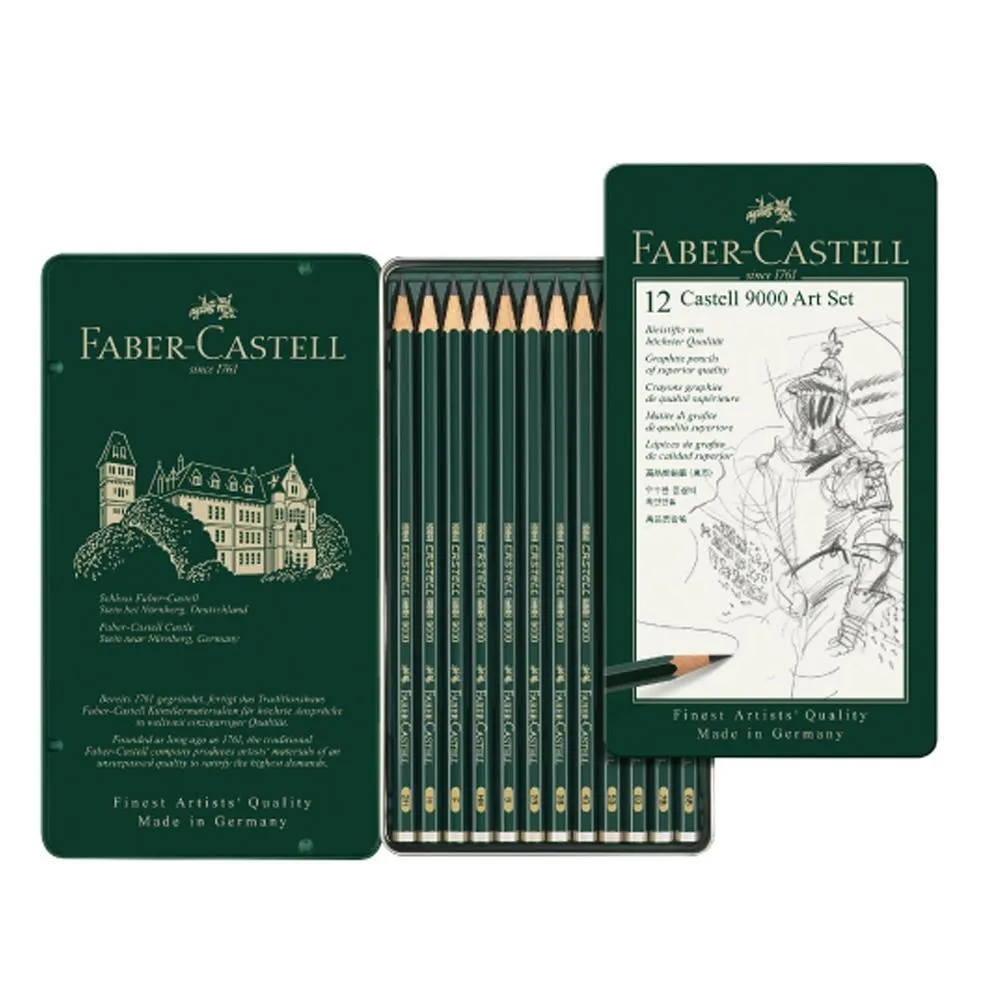 【Faber-Castell】castell 9000 素描鉛筆2H-8B組合12支入/工業設計 台灣輝柏 歷史價格詳細信息