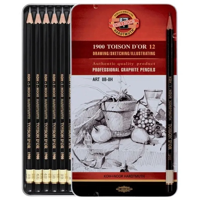 捷克製KOH-I-NOR 製圖素描鉛筆12規格組*1912 歷史價格詳細信息