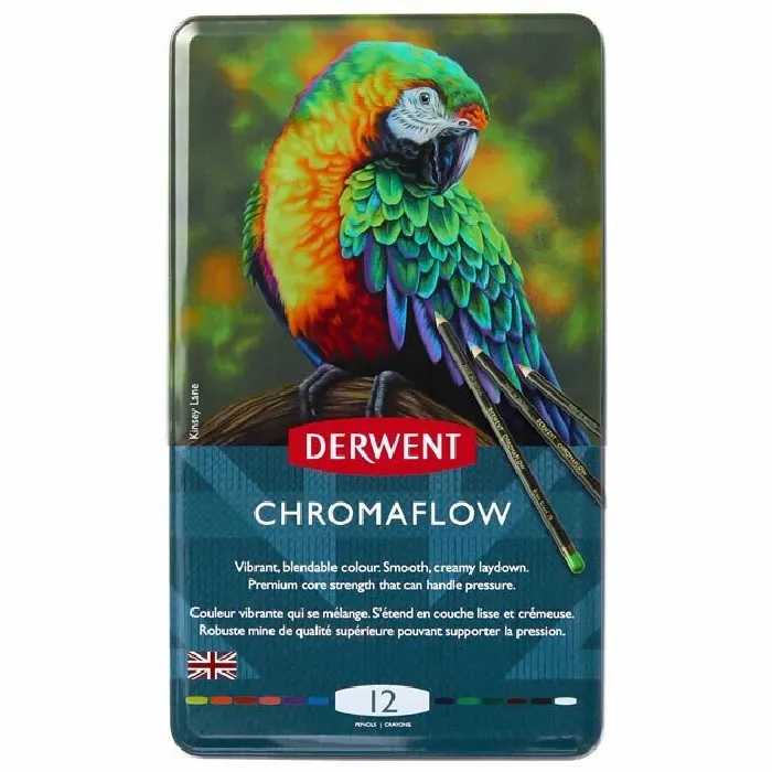 DERWENT 德爾文】 DW2305857 CHROMAFLOW 油性色鉛 24色 歷史價格詳細信息