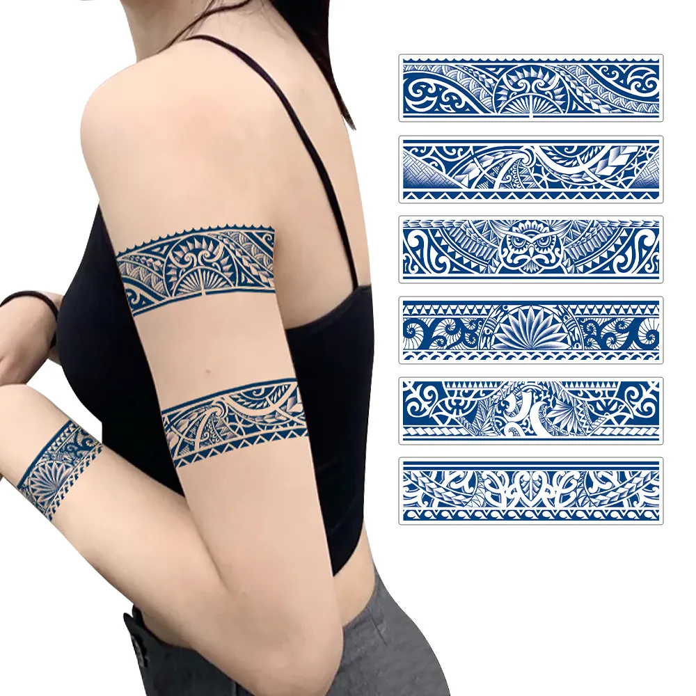 【Mesenfants】(6入)刺青貼紙 果汁草本紋身貼紙 半永久微刺青 長效持久型6*10.5cm 歷史價格詳細信息