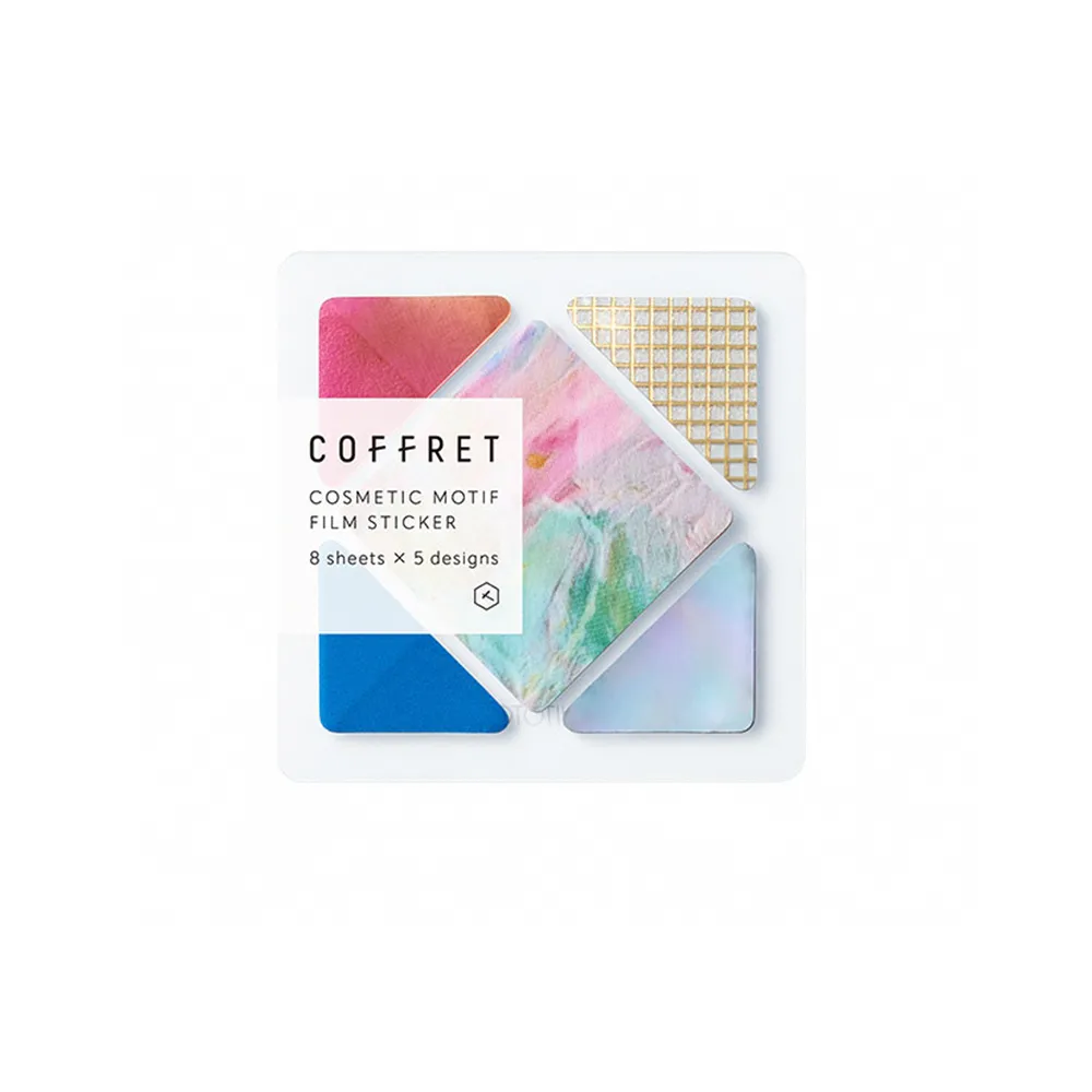 【KING JIM】HITOTOKI COFFRET 調色盤薄膜貼紙 方塊 地平線藍 歷史價格詳細信息