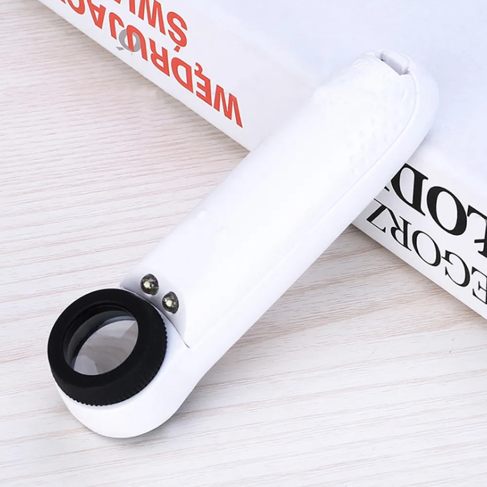 手持放大鏡 放大鏡 40倍led放大鏡 高倍數放大鏡  顯微放大鏡 手持式放大鏡  迷你光學顯微鏡 歷史價格詳細信息