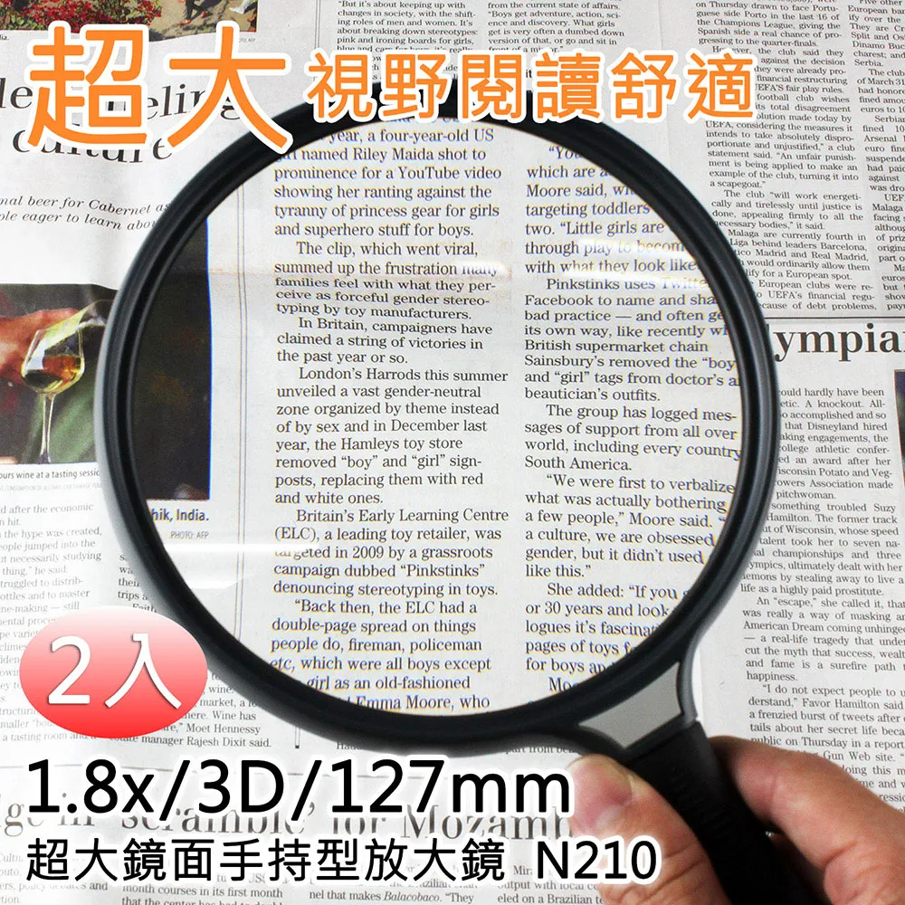 【Hamlet】2.8x/7.2D/76mm 台灣製手持型黑檀木柄放大鏡(A015) 歷史價格詳細信息