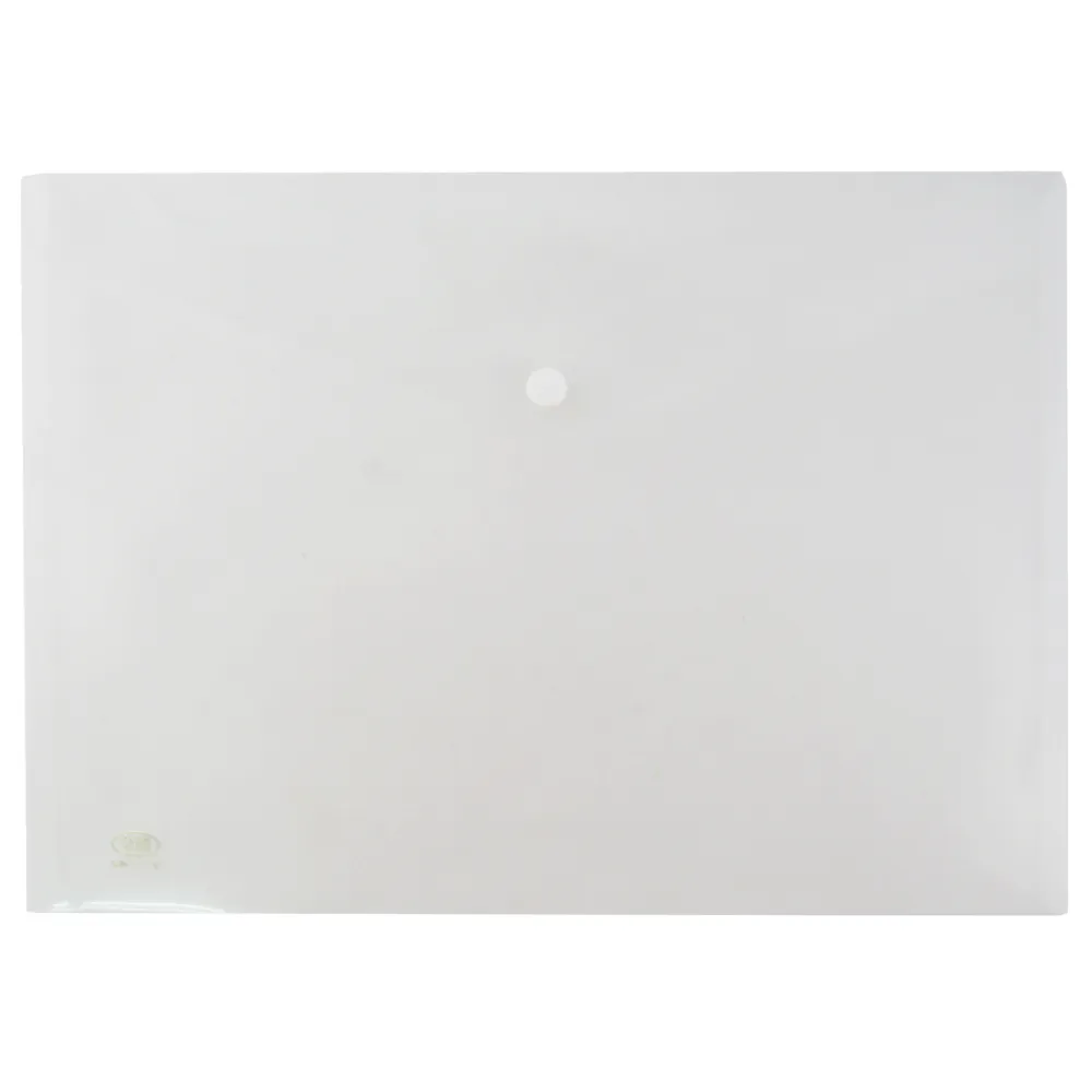 全勝CHUNG SENG PP橫式鈕扣公文袋CH116/透明白/A4/12個/打 歷史價格詳細信息