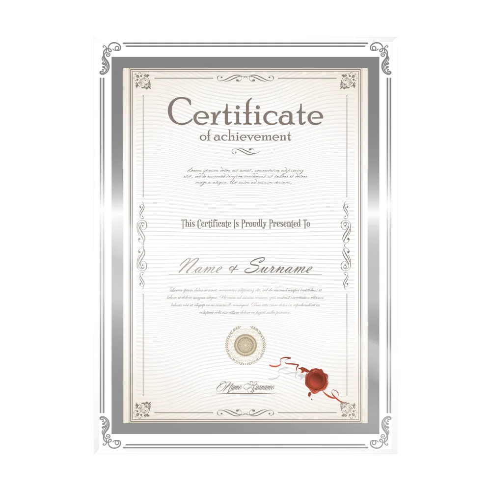 玻璃A4獎狀框證書相框-桂冠銀 歷史價格詳細信息