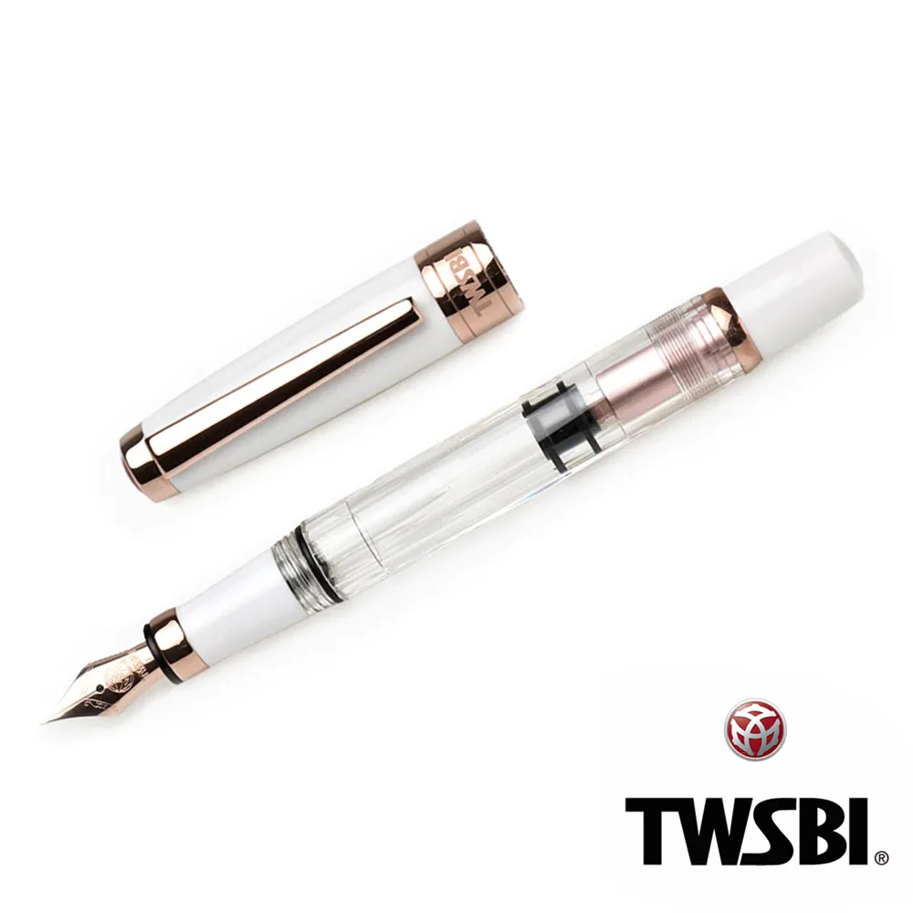 三文堂 TWSBI 鋼筆  鑽石 580  白玫瑰金 II F細尖 加贈筆套 歷史價格詳細信息