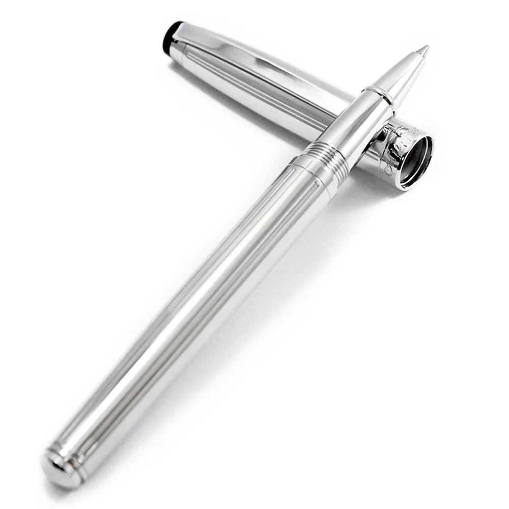 MITIQUE美締克 Exécutif 行政系列 亮鉻直線紋白夾鋼筆 F尖 歷史價格詳細信息