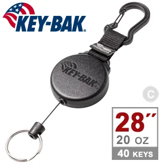 KEY-BAK SECURIT SD Retractable Keychain, 36&quot; Cord, 15oz. Black 歷史價格詳細信息