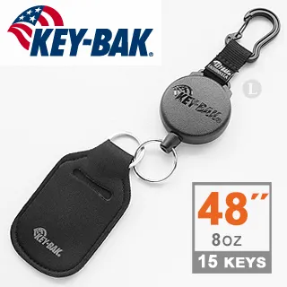 KEY-BAK SECURIT SD Retractable Keychain, 36&quot; Cord, 15oz. Black 歷史價格詳細信息
