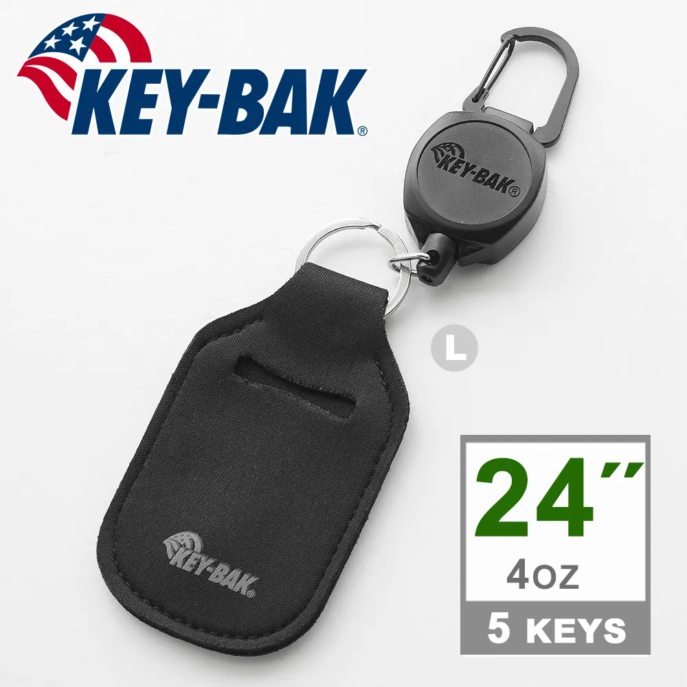 KEY-BAK 24”伸縮鑰匙圈(鏈條款)  型號、型號：#0005-013 (黑色) 歷史價格詳細信息