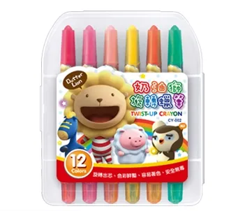 雄獅 12色 奶油獅 旋轉蠟筆 CY 002 學生必備 安全無毒 送禮自用兩相宜 歷史價格詳細信息