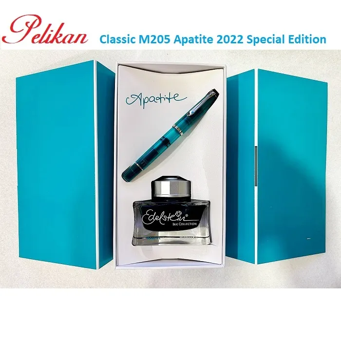 Pelikan 百利金 M205 鋼筆 磷灰石禮盒組附墨水 EF/F/M 歷史價格詳細信息