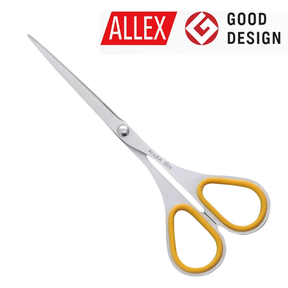 【ALLEX】Slim極細長刃剪刀(大)140mm-黃 日本製造，日本原裝 歷史價格詳細信息