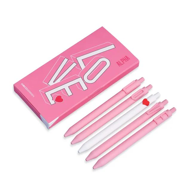 KACO ALPHA 愛心 0.5中性筆 黑色 三入組【urban prefer】 歷史價格詳細信息