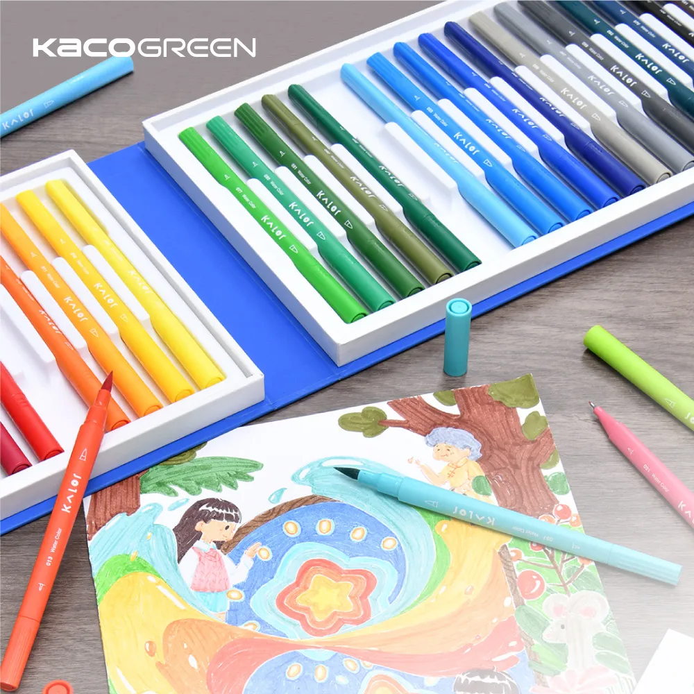 【KACO】KALOR綺采 36色可水洗雙頭柔繪筆套組 (台灣現貨) 可水洗 彩繪筆 顏色筆 軟頭筆 手帳筆 畫筆 繪畫 歷史價格詳細信息