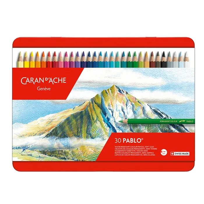 CARAN d'ACHE 瑞士卡達 PABLO 專家級油性色鉛 120色 /盒 666.420 歷史價格詳細信息