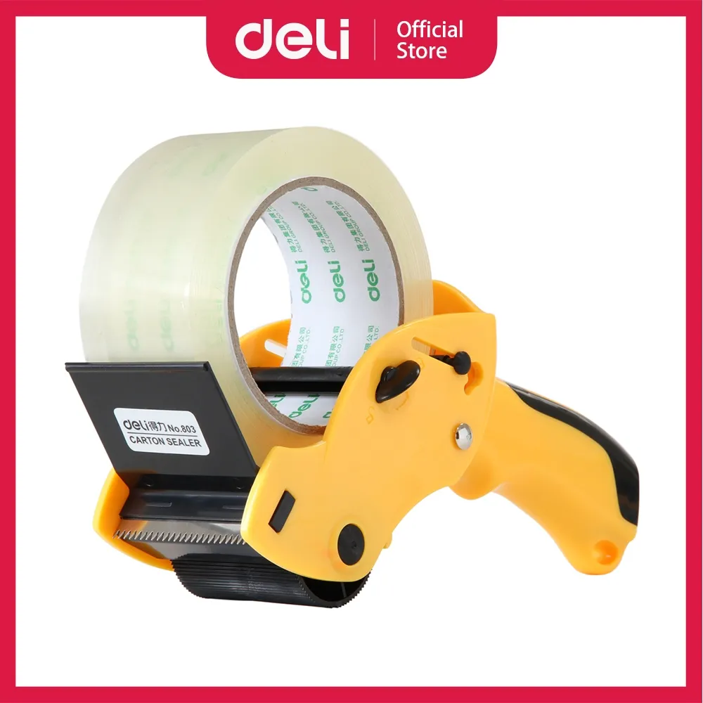 【Deli得力】膠帶附切割器 30042/48mmx40M 透明膠帶 寬膠帶 包裝膠帶 歷史價格詳細信息