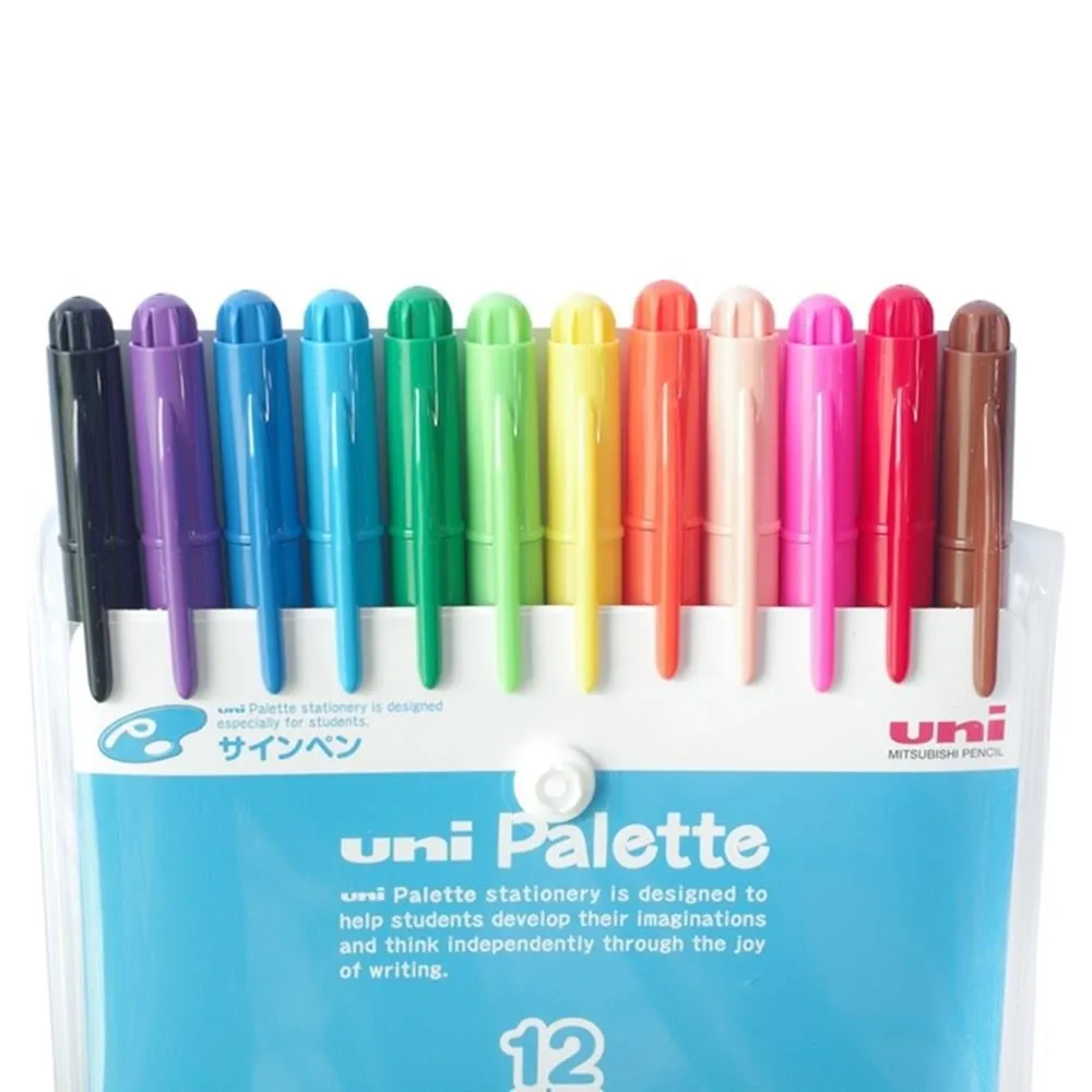日本製造UNI食用染料簽字筆Palette水性彩色筆PW-503 6C PLT氈尖筆(6色組)麥克筆彩繪筆 歷史價格詳細信息
