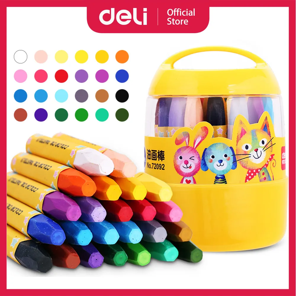 【Deli得力】油蠟筆-24色(72092) 歷史價格詳細信息