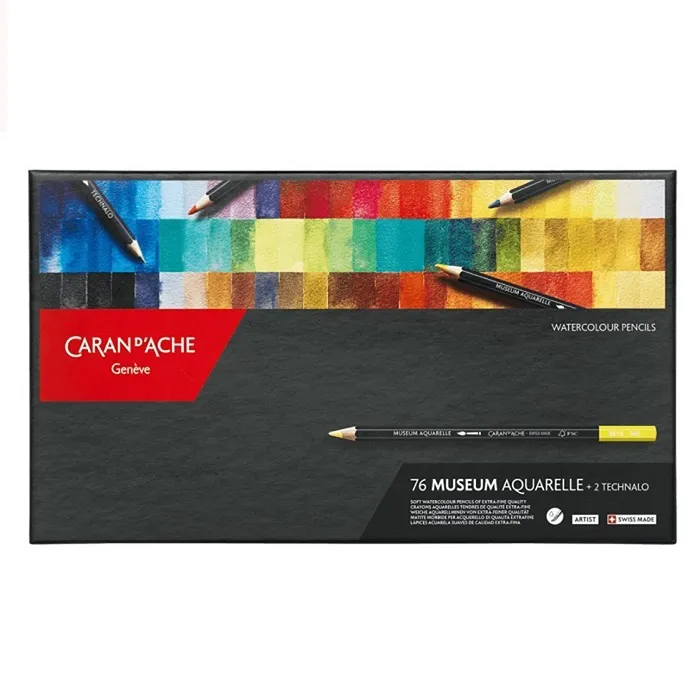 瑞士 CARAN DACHE卡達 水溶性色鉛筆(一般級) 12色*1288.330 歷史價格詳細信息